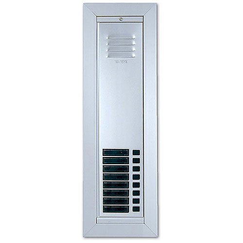 TekTone AM492/08 Vandal Resistant Apartment Entrance Panel with Speaker, Buttons and Name Holders