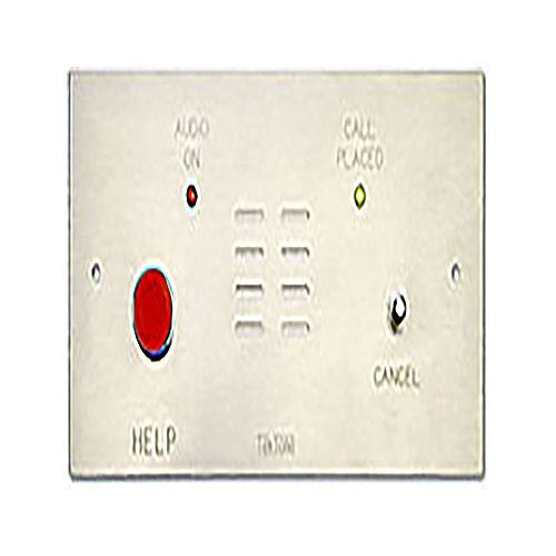 TekTone IR150SSF Tek-SAFE Area of Rescue Assistance Remote Call Station with Low Profile Button, Flush Mount, Stainless Steel