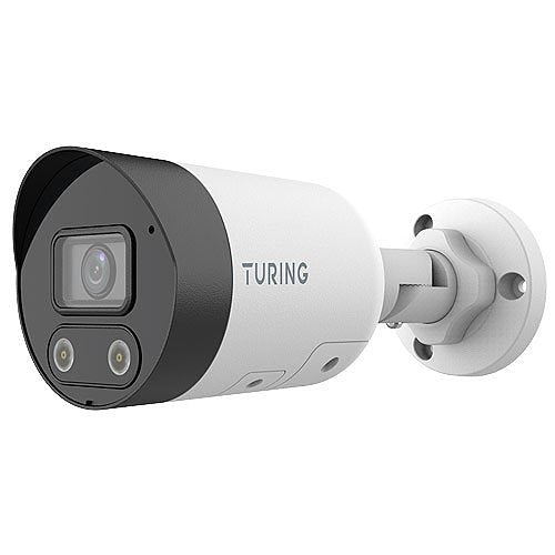 Turing Video TP-MBAD8M28 SMART Series 8MP Active Deterrence Bullet IP Camera, 2.8mm Lens, White