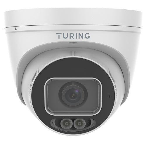 Turing Video TP-MED4M28C SMART Series 4MP Turret Camera, 2.8mm Fixed Lens, IP67, White