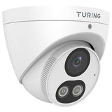 Turing Video TP-MED5M28C SMART Series VibrantView 5MP Full Color Turret IP Camera, 2.8mm Lens, White