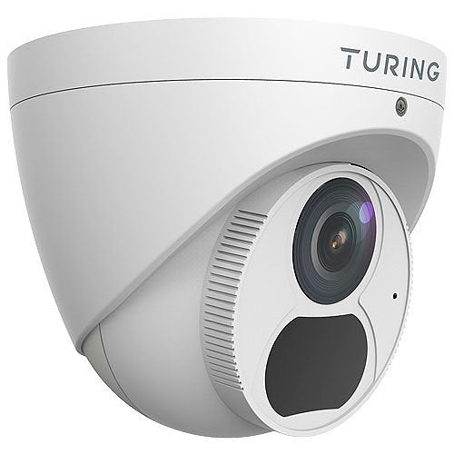 Turing Video TP-MED5M28 SMART Series TwilightVision 5MP IR Turret IP Camera, 2.8mm Lens, White