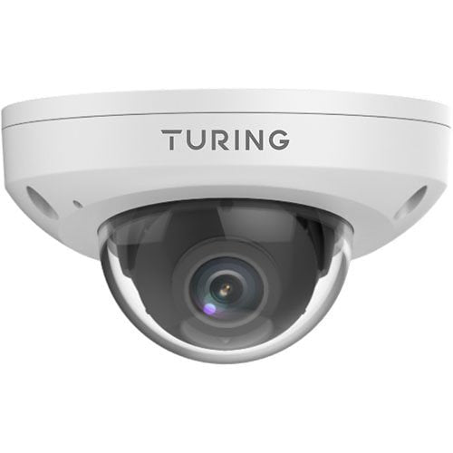 Turing Video TP-MFM4M28 SMART Series TwilightVision 4MP IR Mini Dome IP Camera, 2.8mm Lens, White