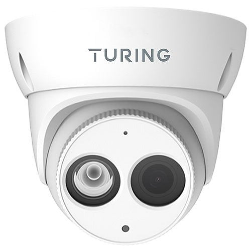 Turing Video TI-NED044 ADVANTAGE Series 4MP IR Turret IP Camera, 4mm Fixed Lens, White