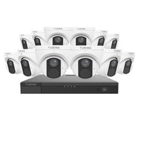Turing Video TLKCT4F4 Lite IP Kit with (12) 4MP Turret Cameras and (1) 16-Channel NVR 4TB