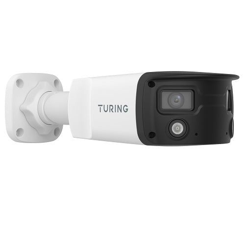 Turing Video TP-X2B8MPR-1Y SMART Series 8MP Panoramic Dual Sensor Camera with Stitched Into a Single Image and 1-Year TV-CORE License