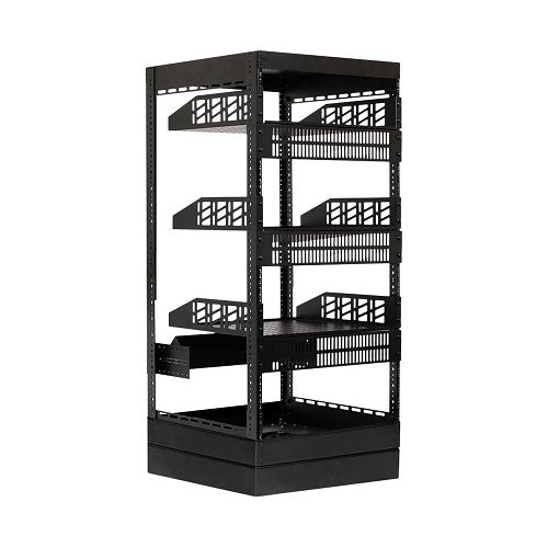 Strong SR-CUST-21U-20IN-PKG Custom Series Rack Package, 27U 24", Black