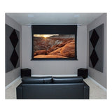 Dragonfly DFRM-TAB-120-UW 120" Recessed Motorized Tab Tension Projection Screen, Ultra White