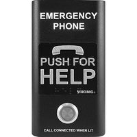 Viking E-1600-BK-IP Compact VoIP Emergency Phone, Black