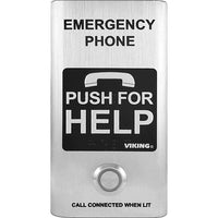 Viking E-1600-SSA-EWP Compact Emergency Phone with Enhanced Weather Protection, Stainless Steel