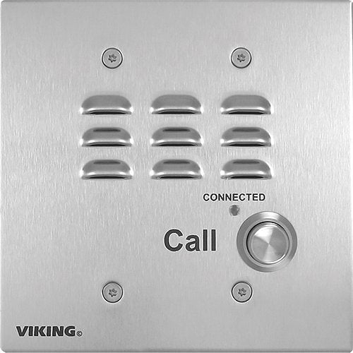 Viking E-32-IP-EWP VoIP 2-Gang Stainless Steel Handsfree Entry Phone with Enhanced Weather Protection and PoE Powered