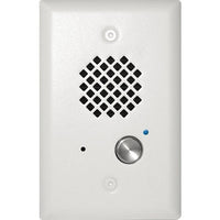 Viking E-40-WH-EWP Single Gang Entry Phone with Enhanced Weather Protection, White