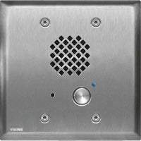 Viking E-60-SS-IP-EWP Double Gang VoIP Entry Phone with Enhanced Weather Protection, Brushed Stainless Finish