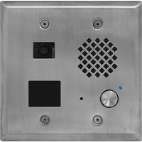 Viking E-75-SS-EWP Double Gang Entry Phone with Video, Proximity Reader and Enhanced Weather Protection, Brushed Stainless