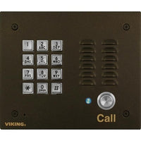Viking K-1700-BN-IPEWP oIP Entry Phone with Enhanced Weather Protection, Bronze Finish