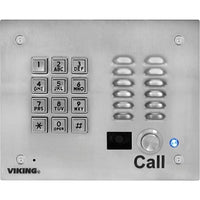 Viking K-1705-IP-EWP VoIP Entry Phone System with Analog Camera, Weather Protection, Brushed Stainless Finish