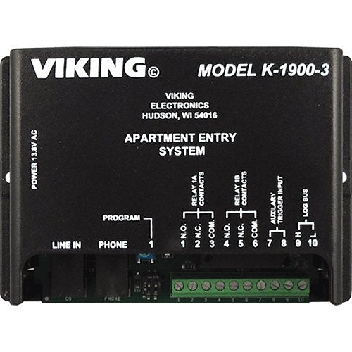 Viking K-1900-3 Apartment/Office Entry Controller up to 250-Tenants