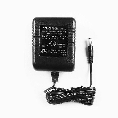 Viking PS-1A Power Supply, 120VAC, 13.8VAC, 2.1 mm Plug