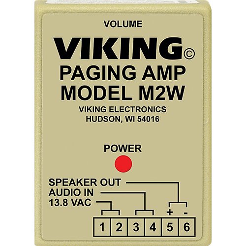 Viking M2W Loud Call Announce Ring Paging Power Amplifier, 120VAC