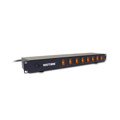 WattBox WB-100-RSW-8 Rack Mount Power Strip with 8 Individual Switches