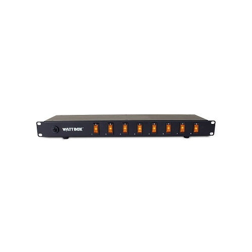 WattBox WB-100-RSW-8 Rack Mount Power Strip with 8 Individual Switches