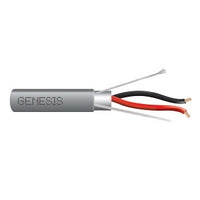 Genesis 22215509 16/2 Stranded Shielded Cable, Riser, CMR, FT4, 500' (152.4 m) Pull Box, Gray