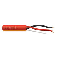 Genesis 4506104Y 18/2 Solid Unshielded Fire Alarm Cable, Plenum, FPLP, 1000' (304.8 m) Reel, Red w/ Yellow Stripe