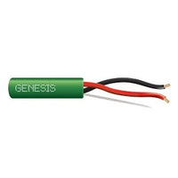 Genesis 52505505 16/2 Stranded Unshielded Speaker Cable, Riser, CMR, FT4, 500' (152.4 m) Pull Box, Green