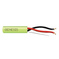 Genesis 54755545 14/2 (105-Strand Oxygen-Free Copper) Audacious Unshielded Speaker Cable, Riser, CMR, FT4, 500' (152.4 m) Pull Box, Neon Green