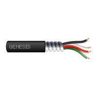 Genesis 10753908 14/4 Stranded Metal Clad Mini Split Cable, Direct Burial, MC, 50' (15.24 m) x 5 Coils, Black