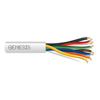 Genesis 21071101 22/8 Stranded Unshielded Cable, Riser, CMR, FT4, 1000' (304.8 m) Pull Box, White