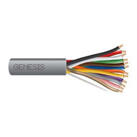 Genesis 21095509 22/12 Stranded Unshielded Cable, Riser, CMR, FT4, 500' (152.4 m) Pull Box, Gray