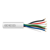 Genesis 31161012 18/6 Stranded Unshielded Cable, Plenum, CMP, FT6, 1000' (304.8 m) Reel, Natural