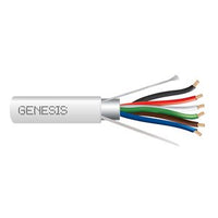 Genesis 32061112 22/6 Stranded Shielded Cable, Plenum, CMP, FT6, 1000' (304.8 m) Pull Box, Natural