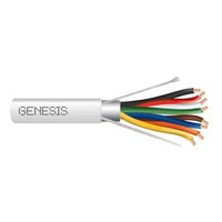 Genesis 32071112 22/8 Stranded Shielded Cable, Plenum, CMP, FT6, 1000' (304.8 m) Pull Box, Natural