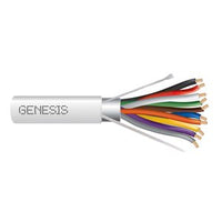 Genesis 32085012 22/10 Stranded Shielded Cable, Plenum, CMP, FT6, 500' (152.4 m) Reel, Natural