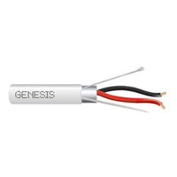 Genesis 32141012 18/2 Stranded Shielded Cable, Plenum, CMP, FT6, 1000' (304.8 m) Reel, Natural