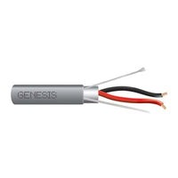 Genesis 32141109 18/2 Stranded Shielded Cable, Plenum, CMP, FT6, 1000' (304.8 m) Pull Box, Gray