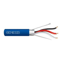Genesis 32271106 22/3 Stranded Shielded Plenum Cable, 1000', Blue