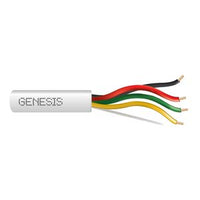 Genesis 45071101 18/4 Solid Unshielded Fire Alarm Cable, Plenum, FPLP, 1000' (304.8 m) Pull Box, White