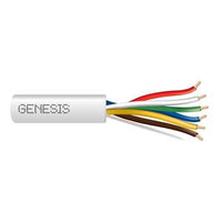 Genesis 47641012 18/6 Solid Unshielded Thermostat Cable, Plenum, CL2P, 1000' (304.8 m) Reel, Natural