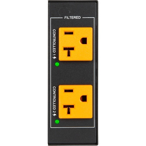 WattBox WB-820-IPVM-2 820 Series 20A IP Power Conditioner, 2-Individually Controlled and Metered Outlets