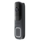 AJAX 116887.125.GP3 DoorBell Video Doorbell with Built-in AI, PIR Sensor, and Control Via Apps, Graphite