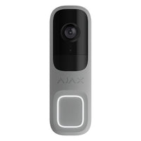 AJAX 116888.125.GR3 DoorBell Video Doorbell with Built-in AI, PIR Sensor, and Control Via Apps, Grey