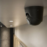 AJAX 126260.197.BL1 TurretCam HL 5MP Wired AI-Powered IP Camera, 110° Viewing Angle, 2.8mm Lens, Black