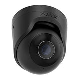 AJAX 64928.197.BL1 TurretCam 8MP Wired AI-Powered Security IP Camera, 110° Viewing Angle, 2.8mm Lens, Black