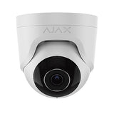 AJAX 64929.197.WH1 TurretCam 8MP Wired AI-Powered Security IP Camera, 85° Viewing Angle, 4mm Lens, White