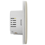 AJAX 101874.140.IV3 CenterButton (1-Gang) Central Touch Button for 1-Gang LightSwitch, Ivory