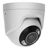 AJAX 126263.197.WH1 TurretCam HL 5MP Wired AI-Powered IP Camera, 85° Viewing Angle, 4mm Lens, White