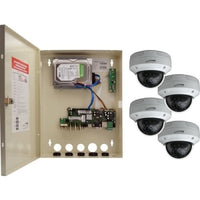 Speco ZIPTW4D1 HD-TVI Video Surveillance 5-Piece Kit, (1) D4WVX1TB 4-Channel Wall Mount DVR, 1TB HDD, (4) VLD5 Dome Came